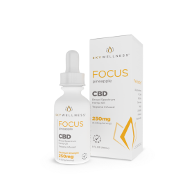 Sky Wellness CBD Focus Oil Drops 250mg Pineapple