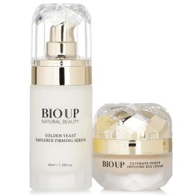 NATURAL BEAUTY - (For SGM) BIO UP a-GG Golden Yeast Radiance Firming Serum 40ml + BIO UP a-GG Ultimate Power Infusing Eye Cream 20g 2pcs