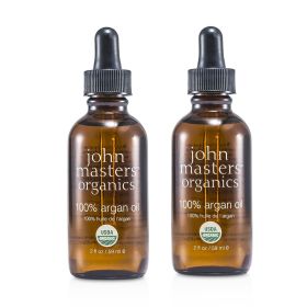 JOHN MASTERS ORGANICS - (For-JP) 100% Argan Oil AO Duo Pack 2x59ml/2oz